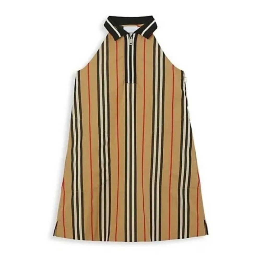 Authentic Burberry Girl's Karen Iconic Stripe Sleeveless